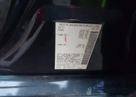 2013 Nissan Altima 2.5 S from USA, damaged, VIN 1N4AL3AP2DN522166